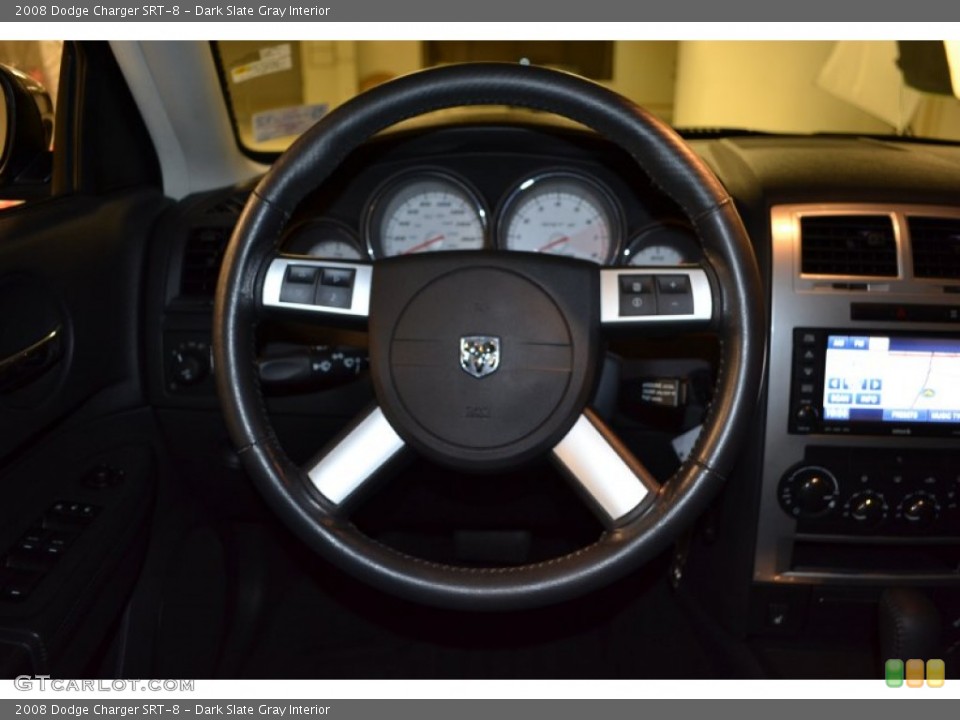 Dark Slate Gray Interior Steering Wheel for the 2008 Dodge Charger SRT-8 #54108884