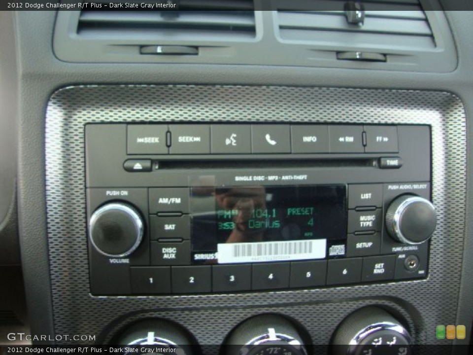 Dark Slate Gray Interior Audio System for the 2012 Dodge Challenger R/T Plus #54111673