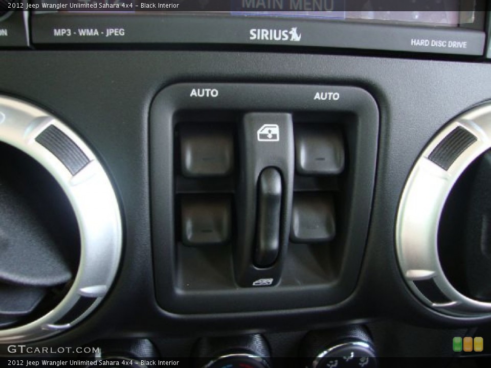 Black Interior Controls for the 2012 Jeep Wrangler Unlimited Sahara 4x4 #54111862
