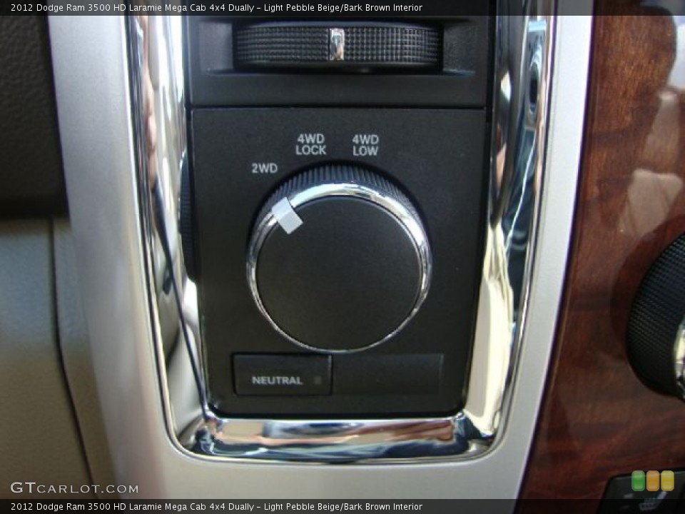 Light Pebble Beige/Bark Brown Interior Controls for the 2012 Dodge Ram 3500 HD Laramie Mega Cab 4x4 Dually #54112500