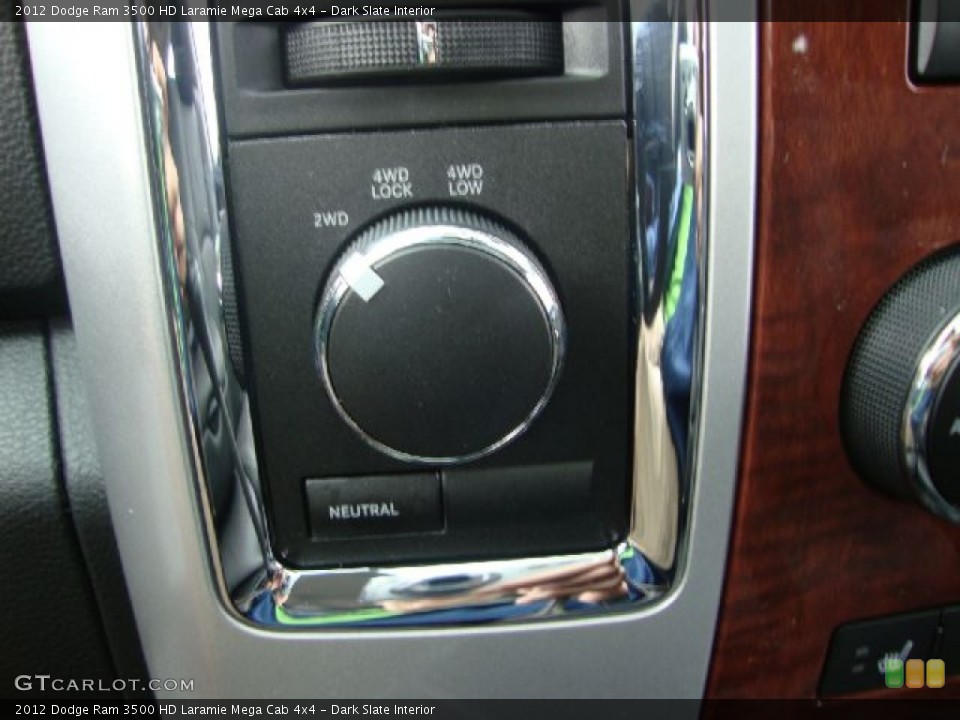 Dark Slate Interior Controls for the 2012 Dodge Ram 3500 HD Laramie Mega Cab 4x4 #54113736