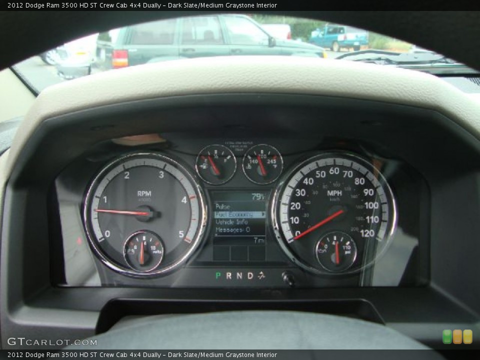 Dark Slate/Medium Graystone Interior Gauges for the 2012 Dodge Ram 3500 HD ST Crew Cab 4x4 Dually #54114111