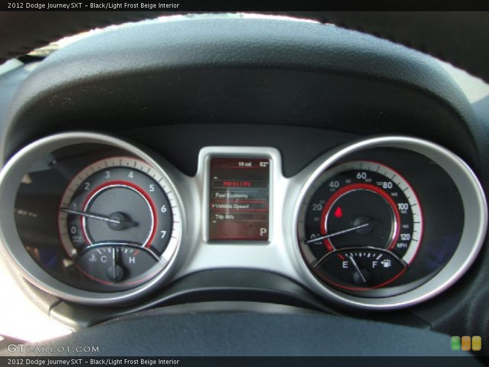 Black/Light Frost Beige Interior Gauges for the 2012 Dodge Journey SXT #54114975