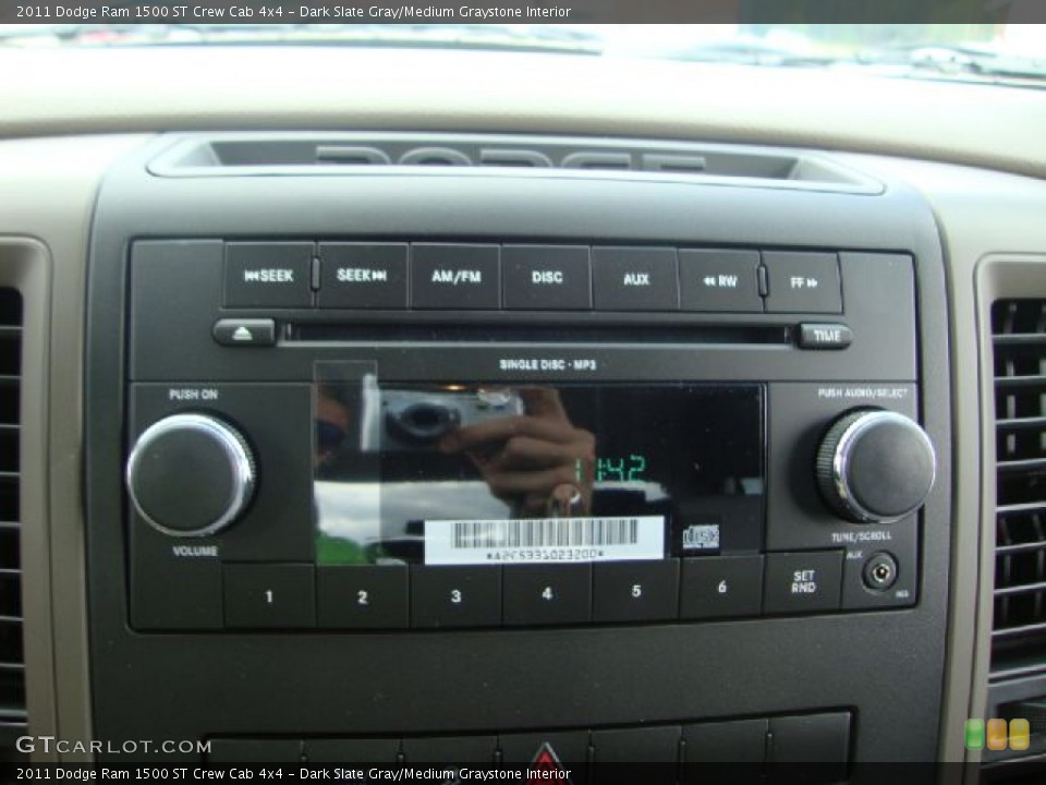 Dark Slate Gray/Medium Graystone Interior Audio System for the 2011 Dodge Ram 1500 ST Crew Cab 4x4 #54117096
