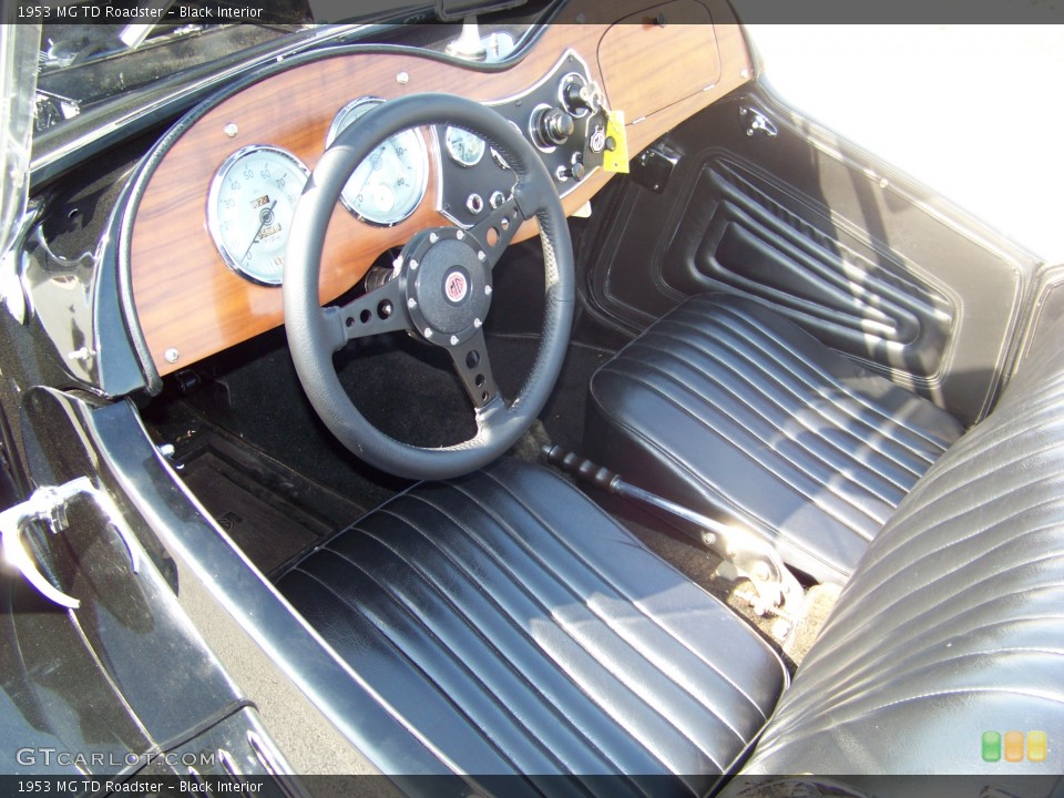 Black Interior Prime Interior for the 1953 MG TD Roadster #5411780