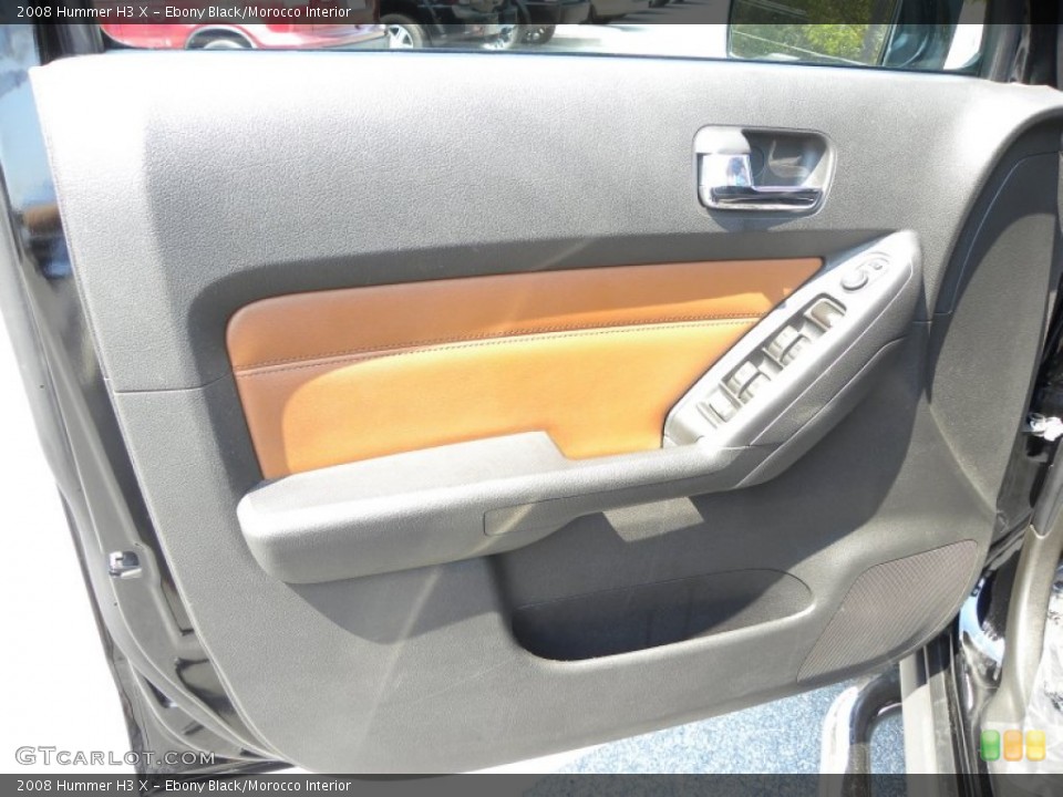 Ebony Black/Morocco Interior Door Panel for the 2008 Hummer H3 X #54119145