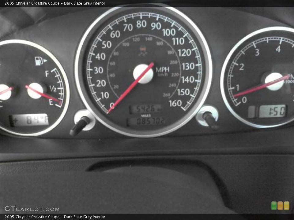 Dark Slate Grey Interior Gauges for the 2005 Chrysler Crossfire Coupe #54119286