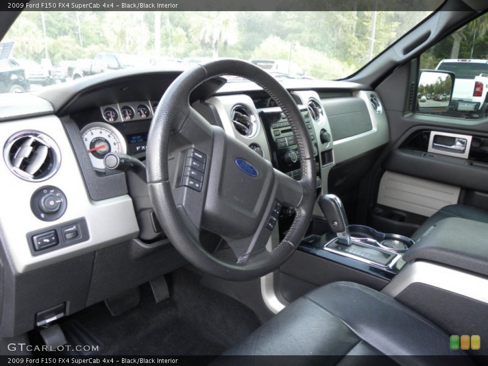 Black/Black Interior Dashboard for the 2009 Ford F150 FX4 SuperCab 4x4 #54121155