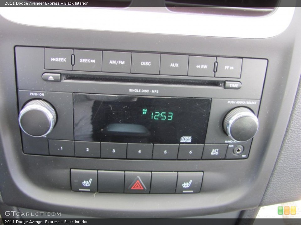 Black Interior Controls for the 2011 Dodge Avenger Express #54121644