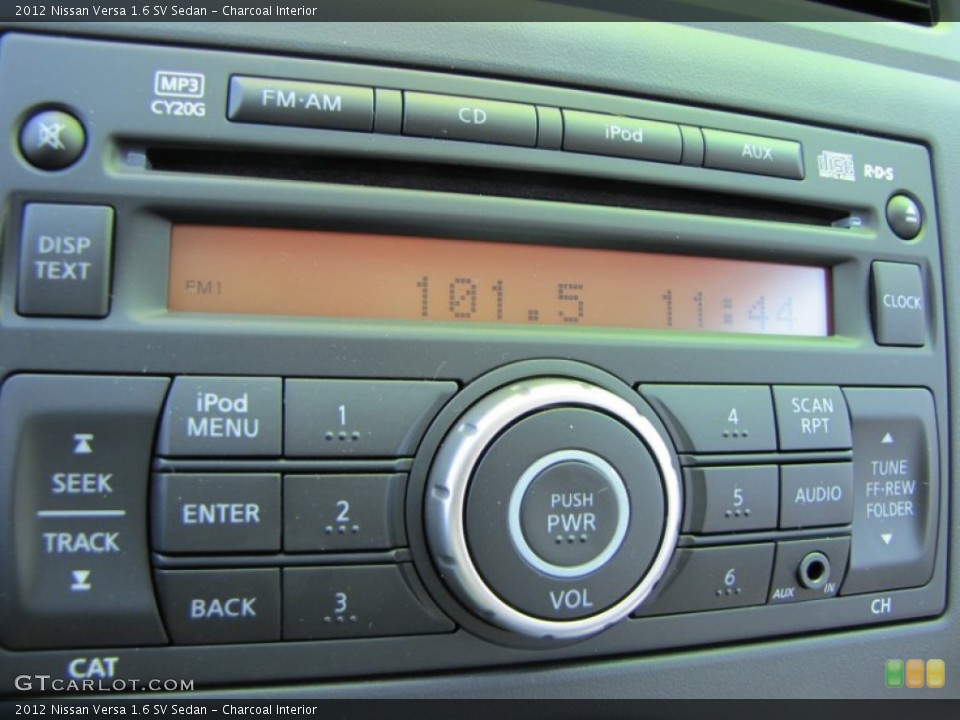 Charcoal Interior Audio System for the 2012 Nissan Versa 1.6 SV Sedan #54122248