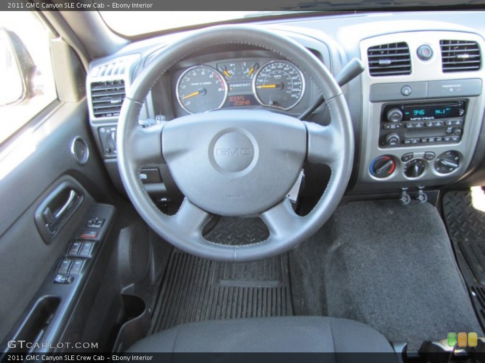 Ebony Interior Dashboard for the 2011 GMC Canyon SLE Crew Cab #54123172