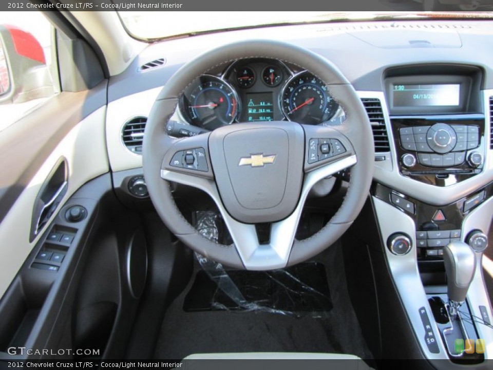 Cocoa/Light Neutral Interior Steering Wheel for the 2012 Chevrolet Cruze LT/RS #54124446
