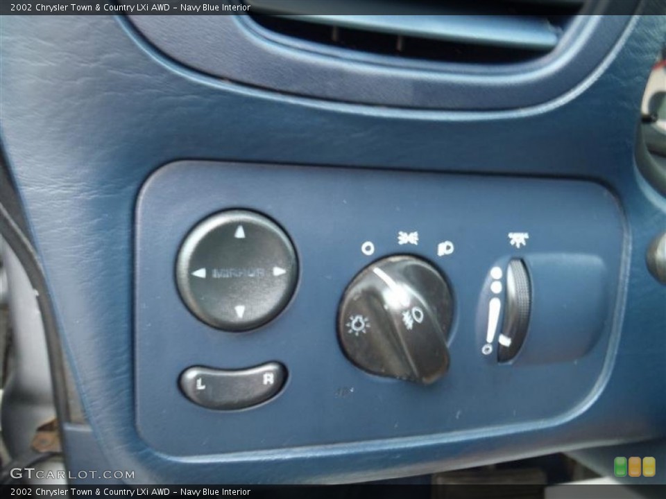 Navy Blue Interior Controls for the 2002 Chrysler Town & Country LXi AWD #54126208