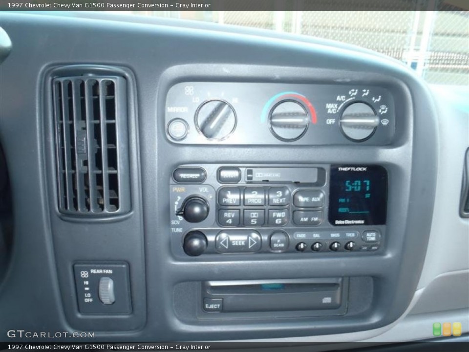 Gray Interior Controls for the 1997 Chevrolet Chevy Van G1500 Passenger Conversion #54126663