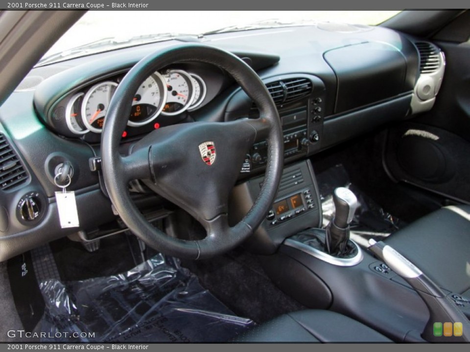 Black Interior Dashboard for the 2001 Porsche 911 Carrera Coupe #54130101