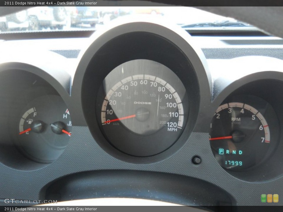 Dark Slate Gray Interior Gauges for the 2011 Dodge Nitro Heat 4x4 #54130404