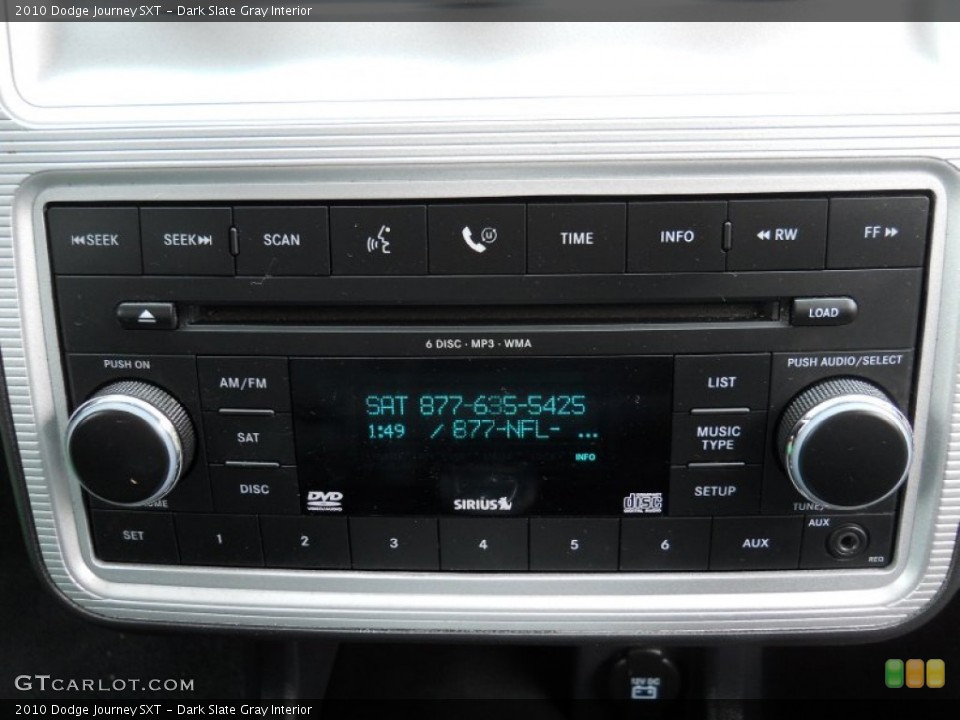 Dark Slate Gray Interior Audio System for the 2010 Dodge Journey SXT #54131238