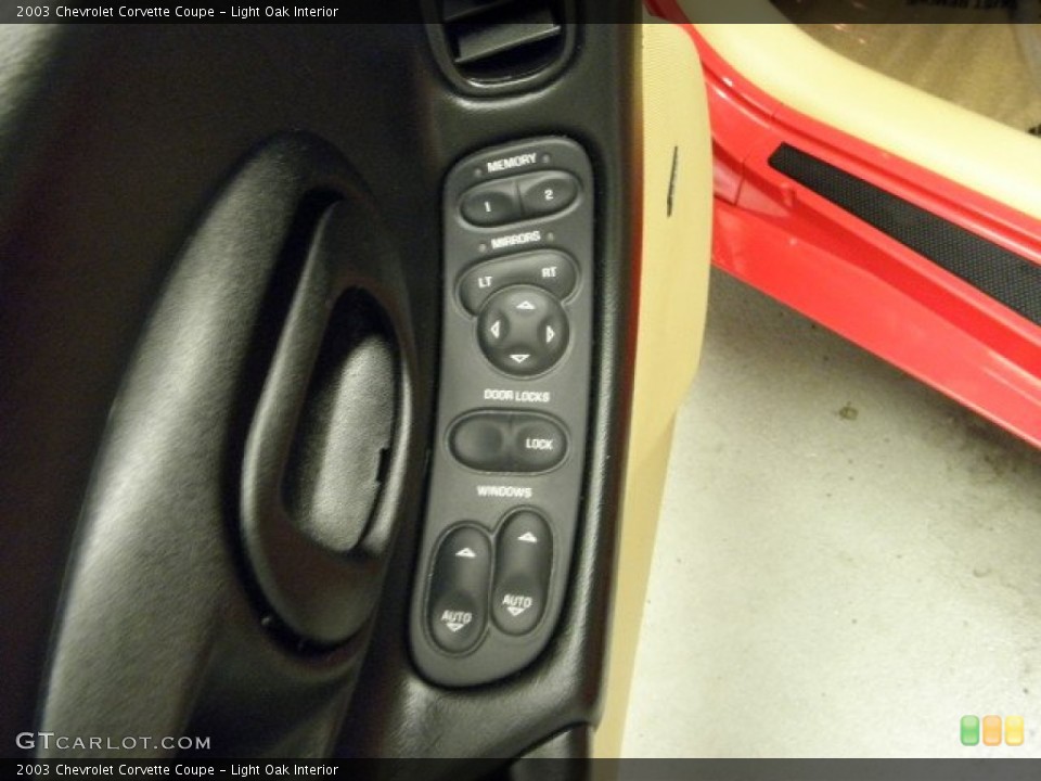 Light Oak Interior Controls for the 2003 Chevrolet Corvette Coupe #54131307