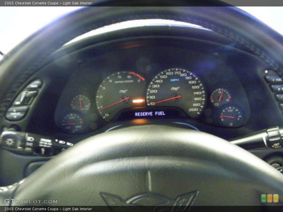 Light Oak Interior Gauges for the 2003 Chevrolet Corvette Coupe #54131334