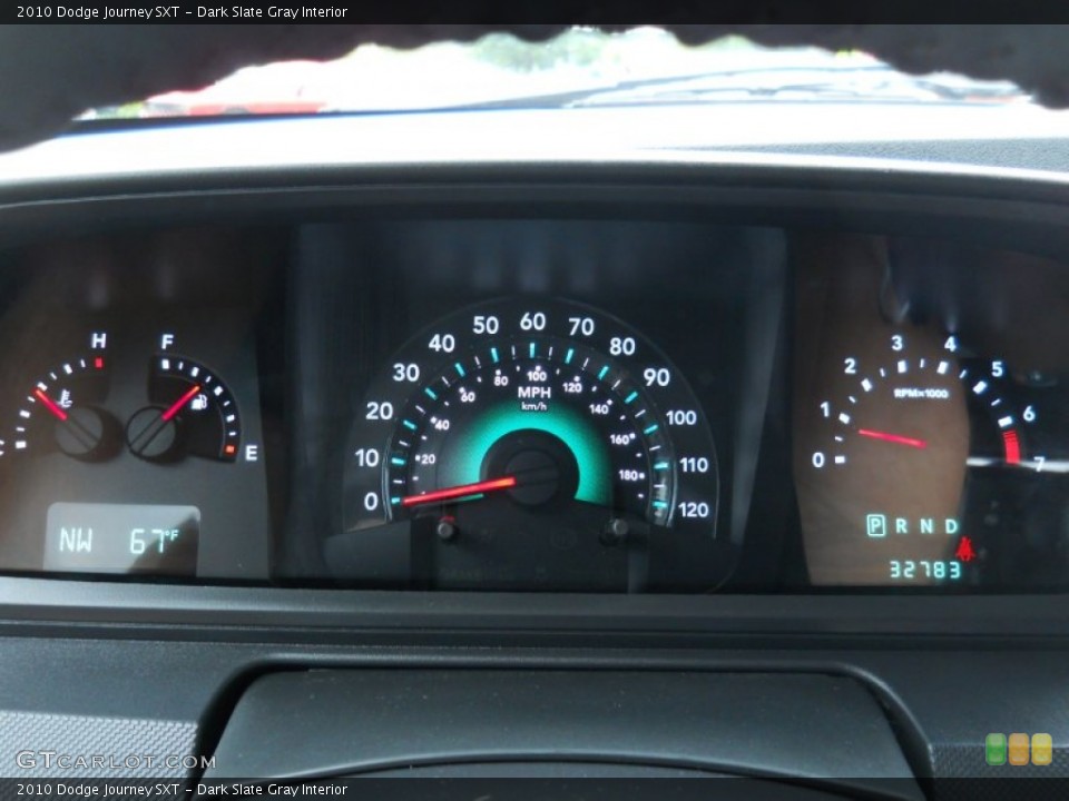 Dark Slate Gray Interior Gauges for the 2010 Dodge Journey SXT #54131403