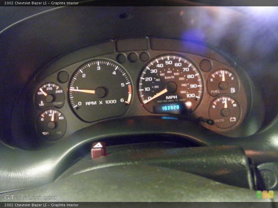 Graphite Interior Gauges for the 2002 Chevrolet Blazer LS #54132480