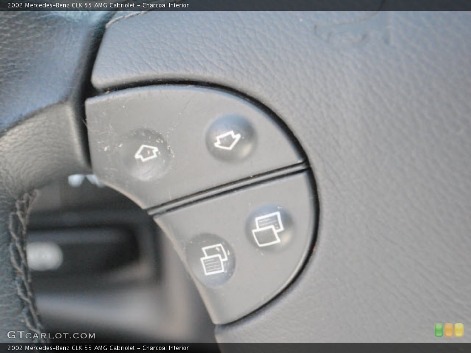 Charcoal Interior Controls for the 2002 Mercedes-Benz CLK 55 AMG Cabriolet #54132606