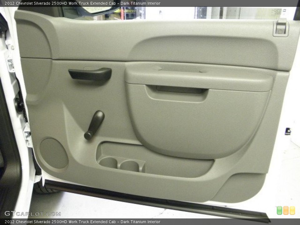 Dark Titanium Interior Door Panel for the 2012 Chevrolet Silverado 2500HD Work Truck Extended Cab #54133710