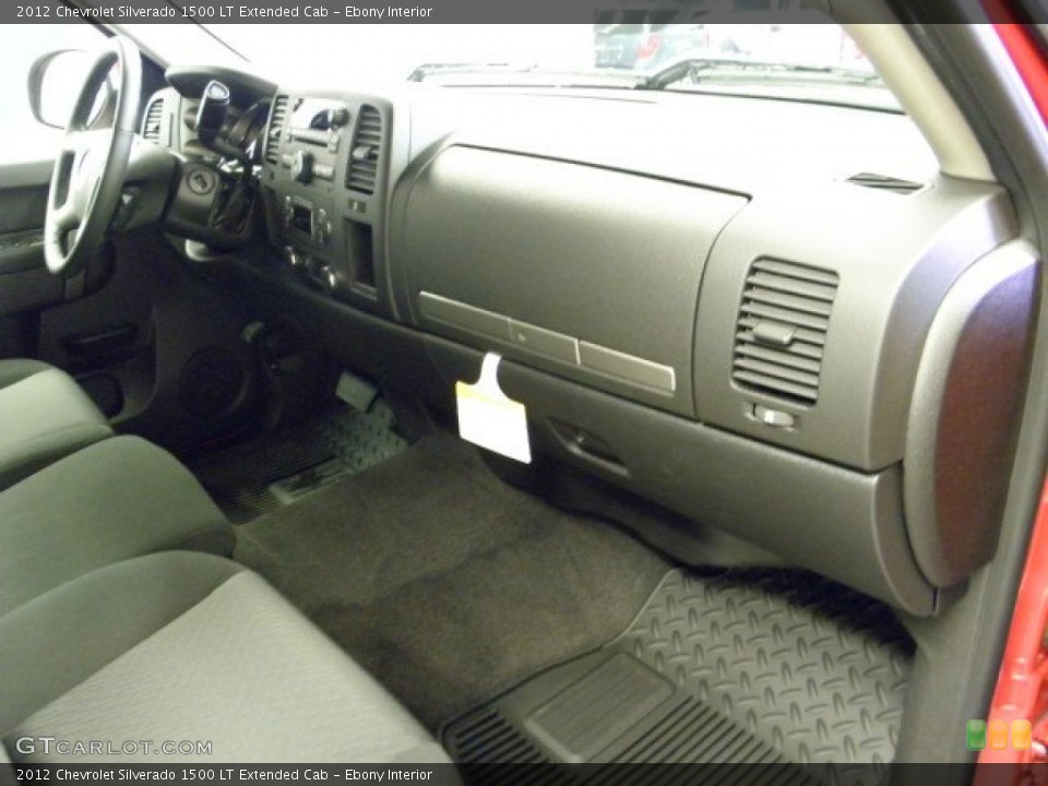 Ebony Interior Dashboard for the 2012 Chevrolet Silverado 1500 LT Extended Cab #54134046