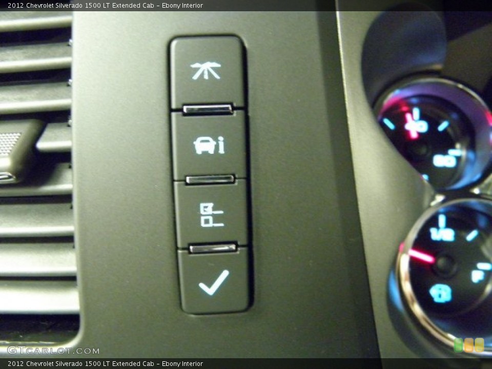 Ebony Interior Controls for the 2012 Chevrolet Silverado 1500 LT Extended Cab #54134136