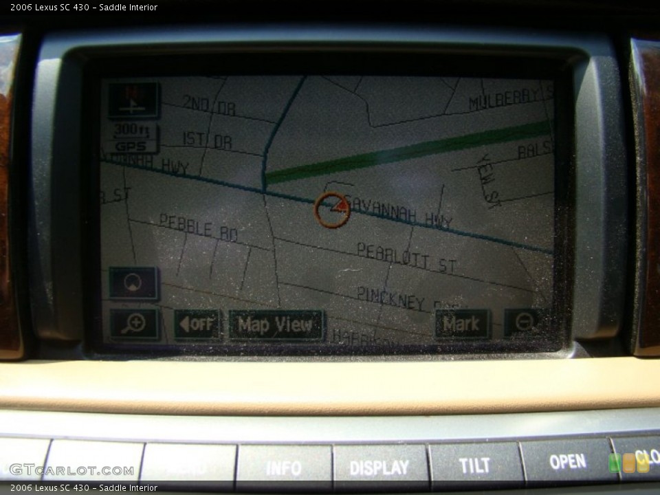 Saddle Interior Navigation for the 2006 Lexus SC 430 #54134772