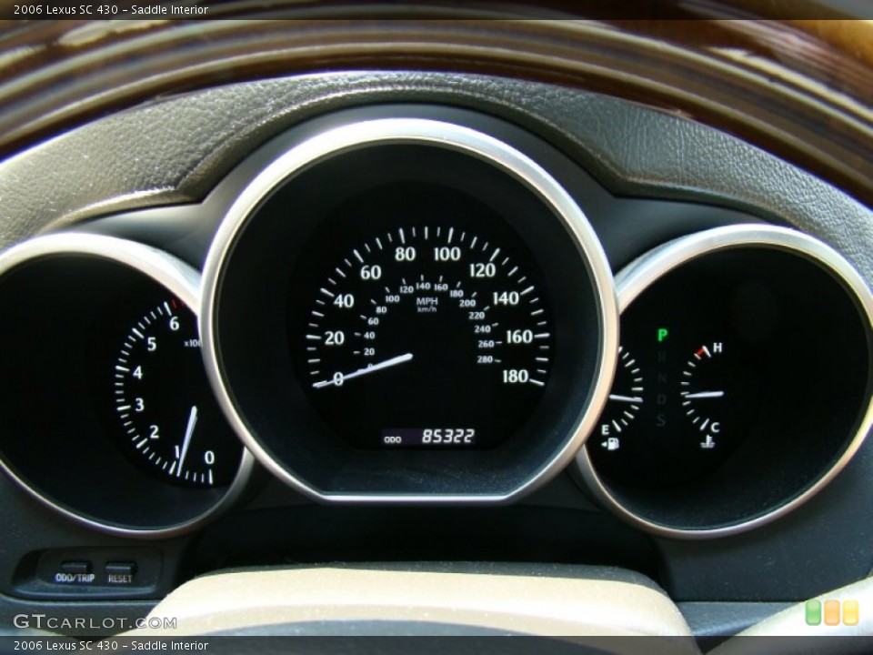 Saddle Interior Gauges for the 2006 Lexus SC 430 #54134808