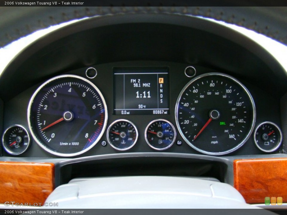 Teak Interior Gauges for the 2006 Volkswagen Touareg V8 #54135558