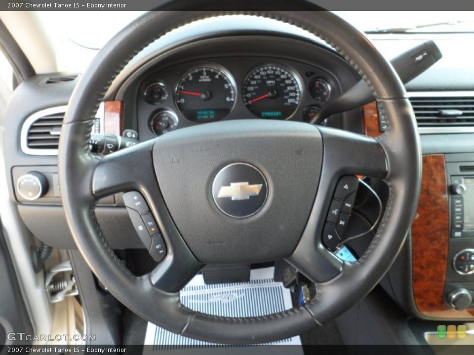 Ebony Interior Steering Wheel for the 2007 Chevrolet Tahoe LS #54137369