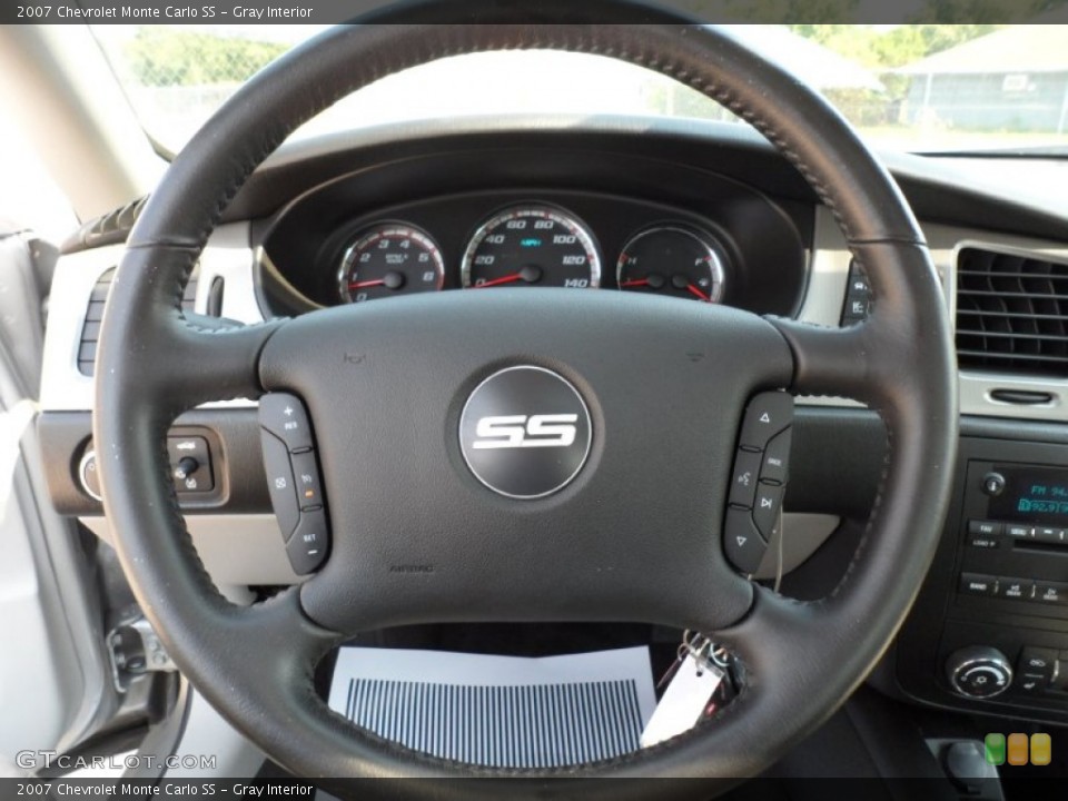 Gray Interior Steering Wheel for the 2007 Chevrolet Monte Carlo SS #54138675