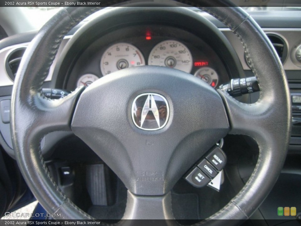 Ebony Black Interior Steering Wheel for the 2002 Acura RSX Sports Coupe #54142065