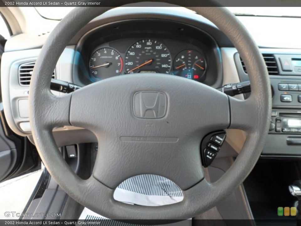 Quartz Gray Interior Steering Wheel for the 2002 Honda Accord LX Sedan #54142200