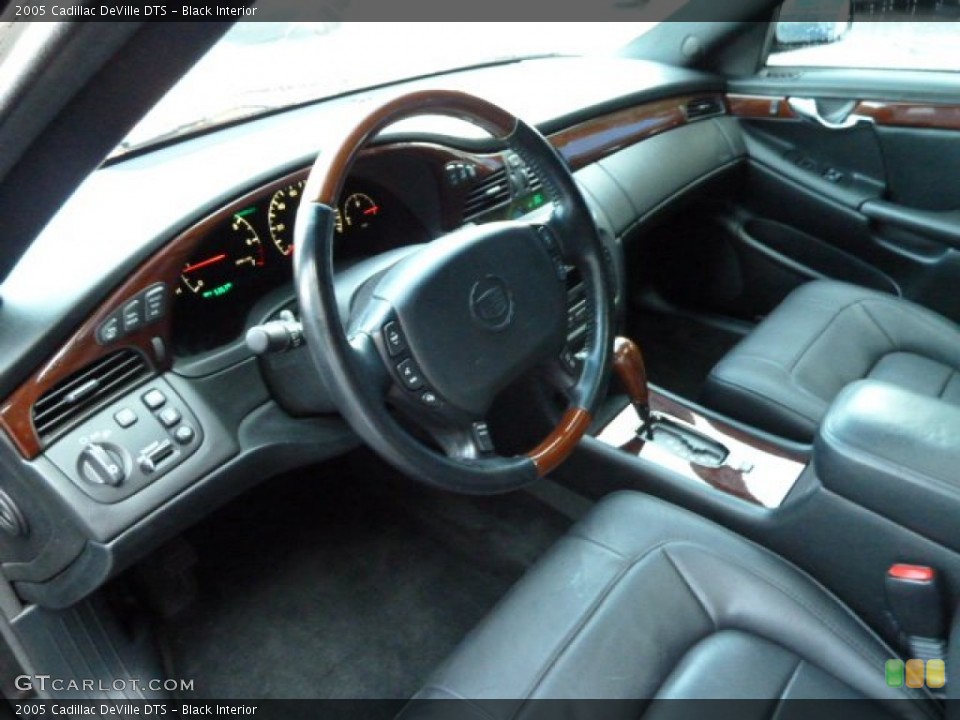 Black Interior Prime Interior for the 2005 Cadillac DeVille DTS #54143388