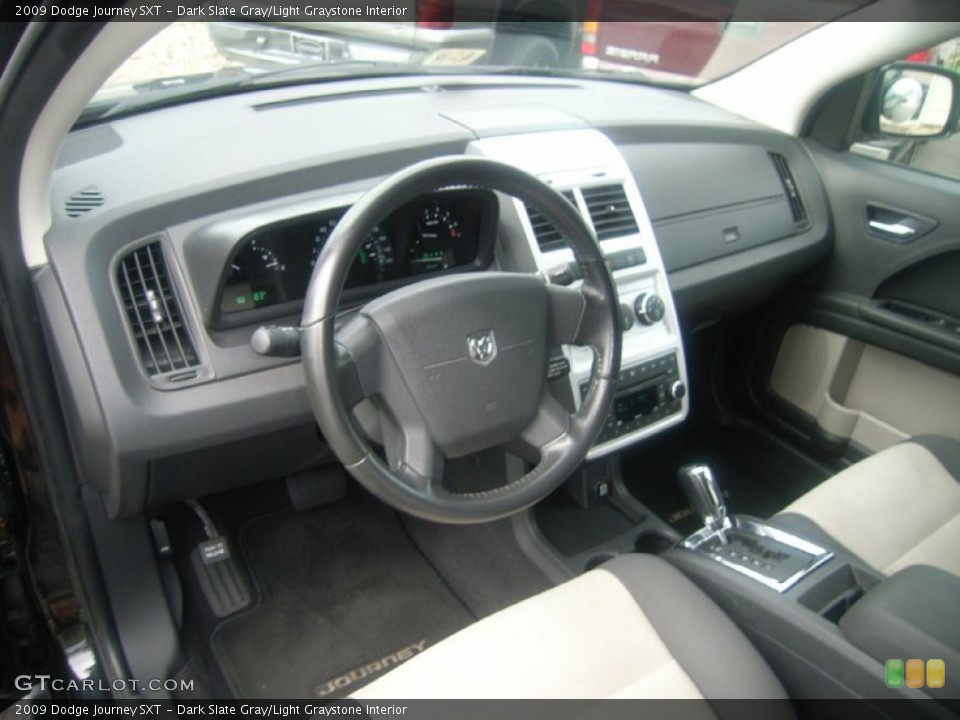 Dark Slate Gray/Light Graystone Interior Dashboard for the 2009 Dodge Journey SXT #54143445