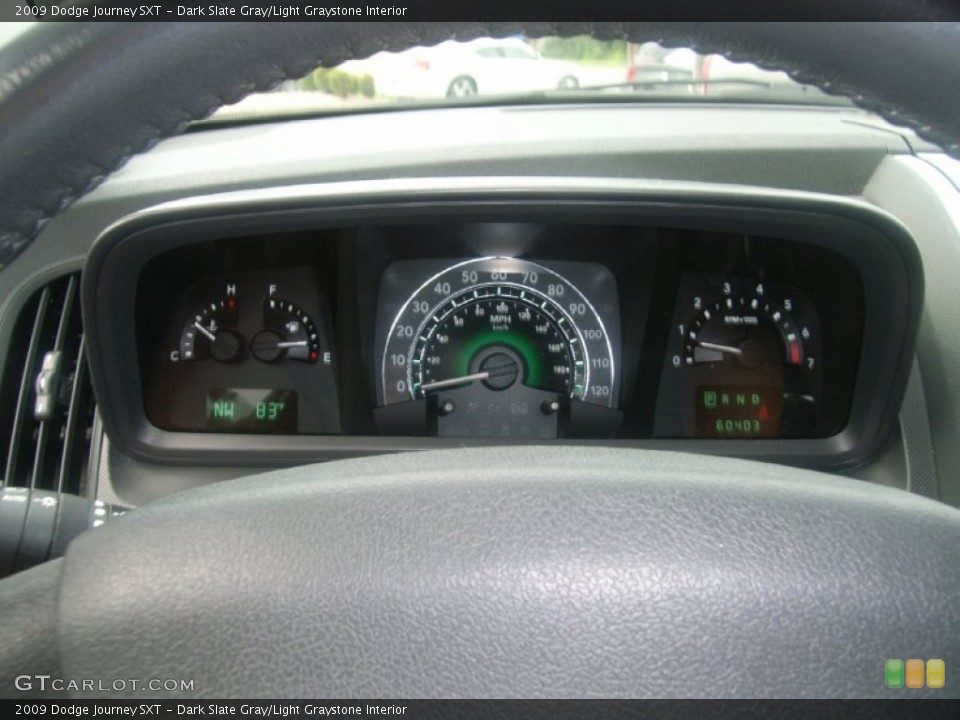 Dark Slate Gray/Light Graystone Interior Gauges for the 2009 Dodge Journey SXT #54143475