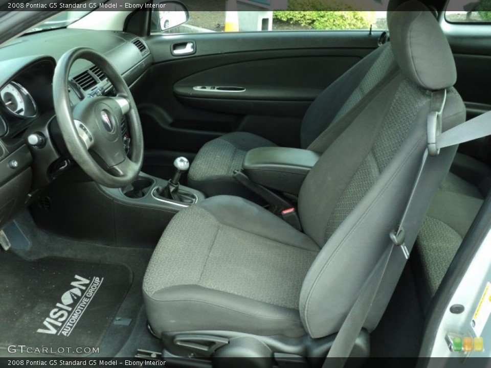 Ebony Interior Photo for the 2008 Pontiac G5  #54144669
