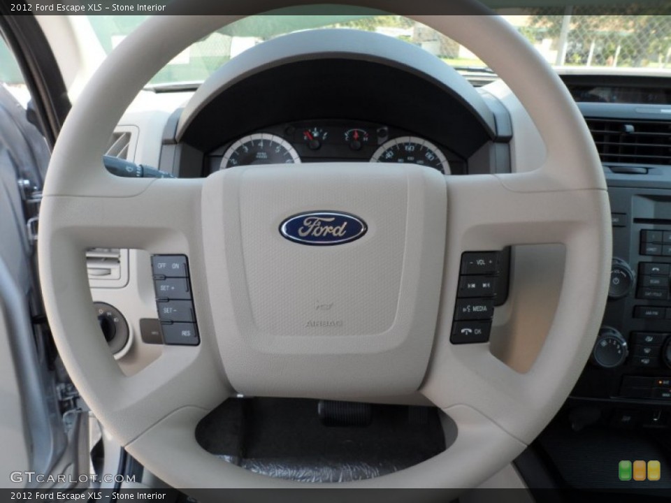 Stone Interior Steering Wheel for the 2012 Ford Escape XLS #54146940