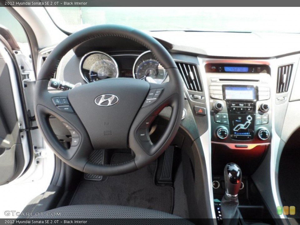 Black Interior Dashboard for the 2012 Hyundai Sonata SE 2.0T #54147197