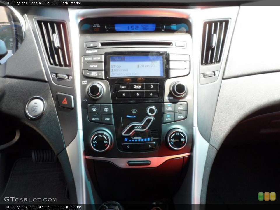 Black Interior Controls for the 2012 Hyundai Sonata SE 2.0T #54147204