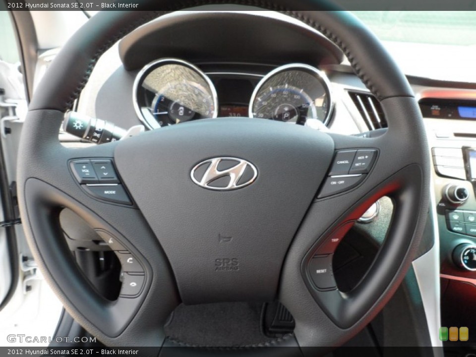 Black Interior Steering Wheel for the 2012 Hyundai Sonata SE 2.0T #54147246
