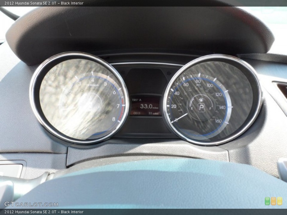 Black Interior Gauges for the 2012 Hyundai Sonata SE 2.0T #54147255