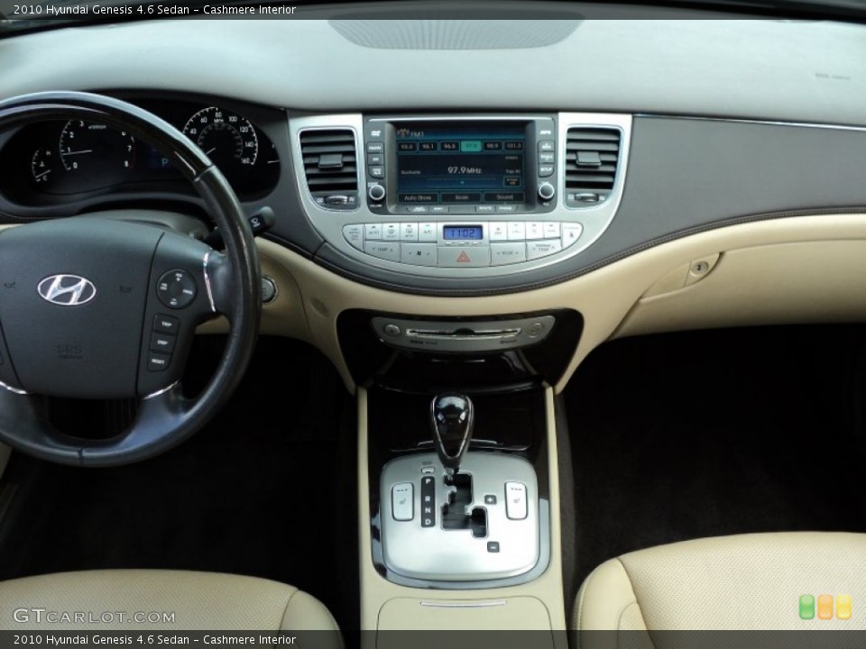 Cashmere Interior Dashboard for the 2010 Hyundai Genesis 4.6 Sedan #54147840