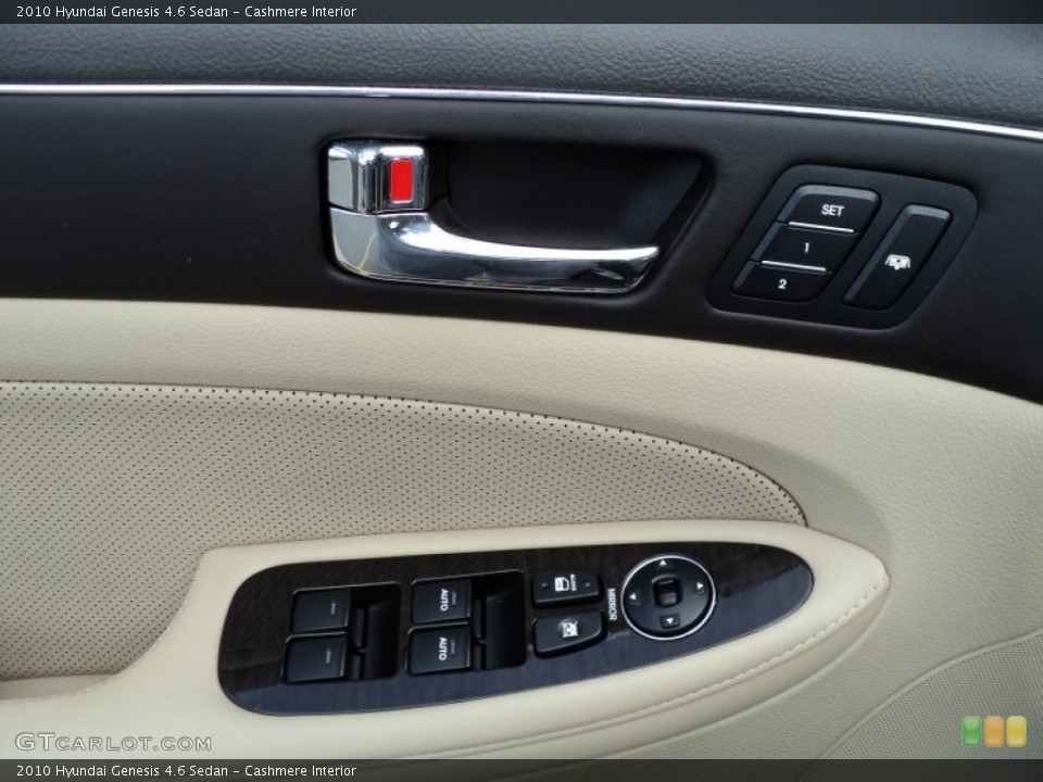 Cashmere Interior Controls for the 2010 Hyundai Genesis 4.6 Sedan #54147897