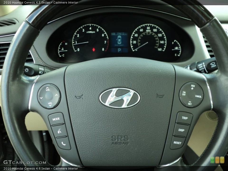 Cashmere Interior Controls for the 2010 Hyundai Genesis 4.6 Sedan #54147915