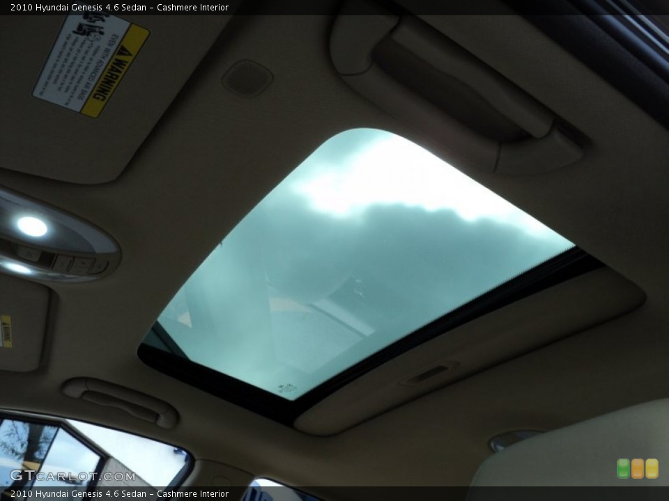 Cashmere Interior Sunroof for the 2010 Hyundai Genesis 4.6 Sedan #54147975