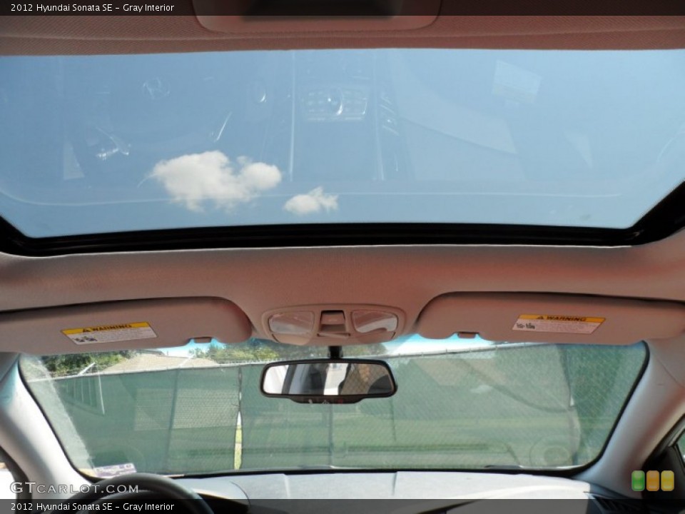 Gray Interior Sunroof for the 2012 Hyundai Sonata SE #54148137